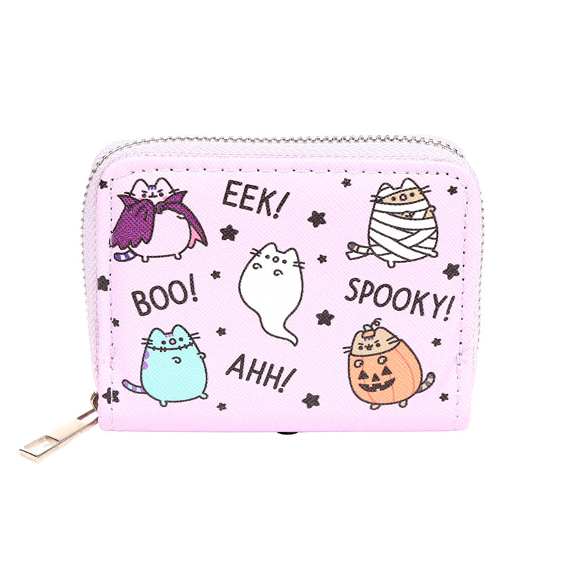 Pusheen the Cat Halloween Small Zip Wallet - Perfect for Gifting