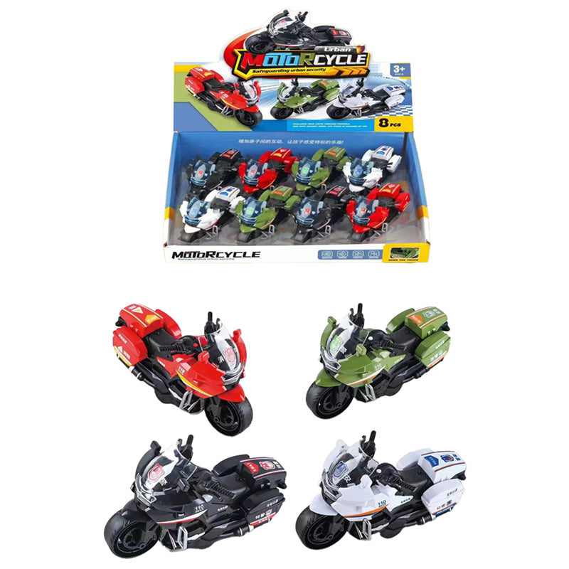 Kids Friction Action Toy Motorcycle - Vibrant and Engaging