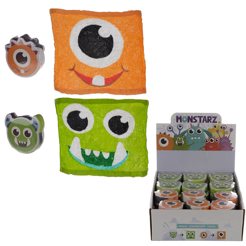 Colourful Monster Monstarz Travel Towel in a bag
