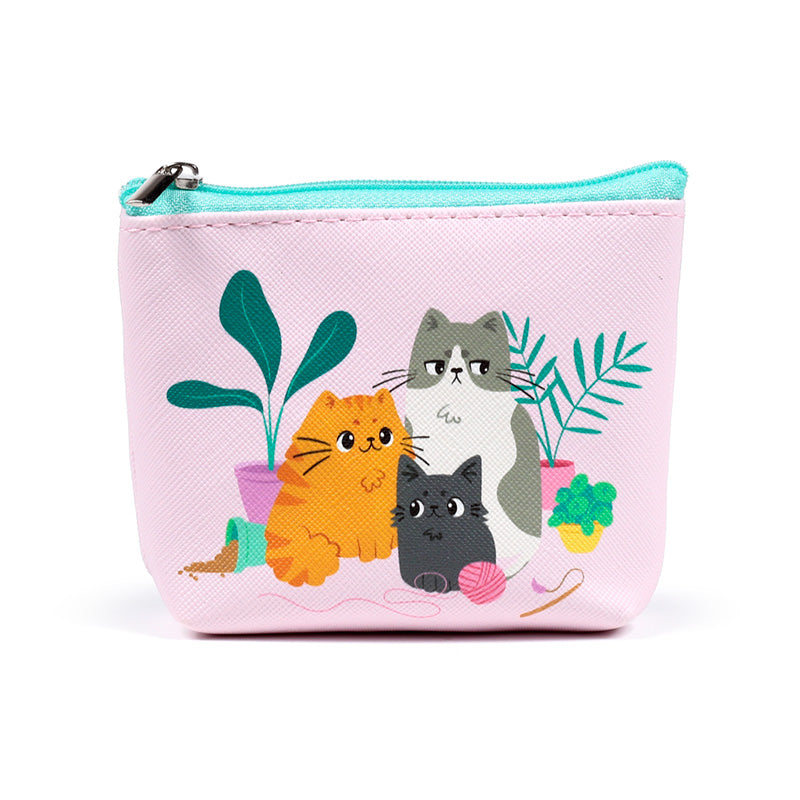 Charming cat-themed PVC Purse for gifting