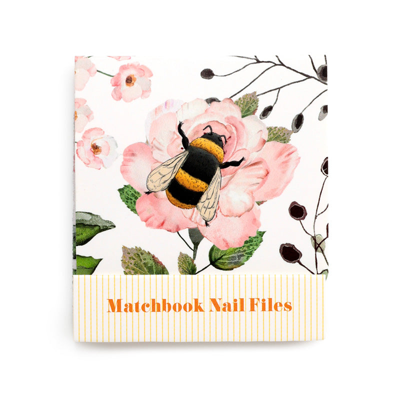 Nail File Matchbook - Nectar Meadows with floral accents