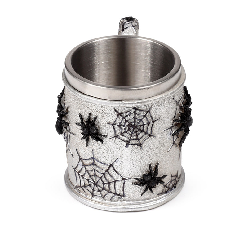 Gothic-themed Spider Web Decorative Tankard