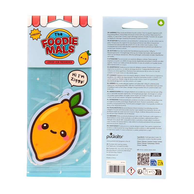 Playful Ziggy the Lemon Foodiemals Air Freshener gift
