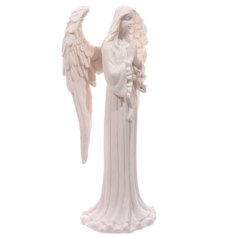 Elegant white angel figurine as a gift