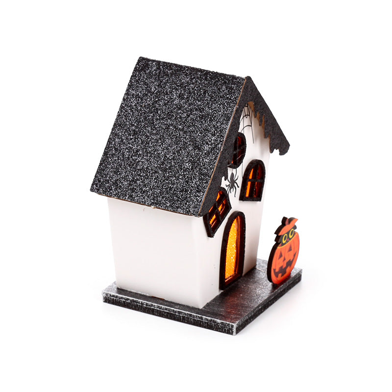 Charming Halloween Pumpkin House with LED lighting