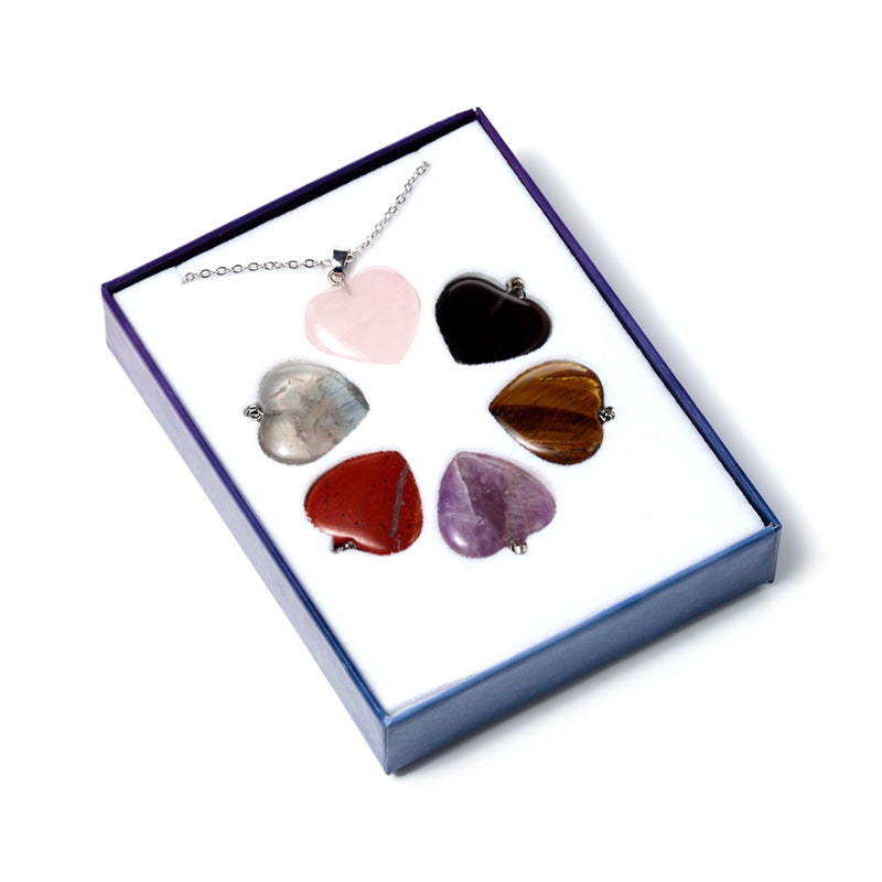 Stylish Display of Gemstone Pendants