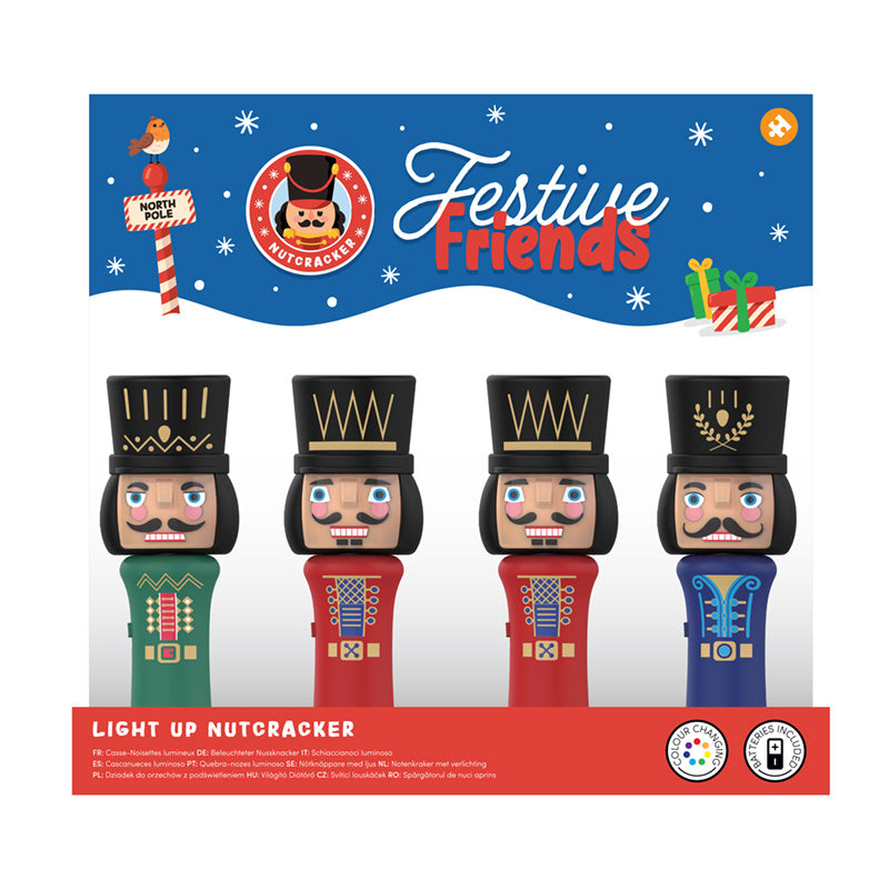 Colour Change LED Torch - Festive Friends Christmas Nutcracker