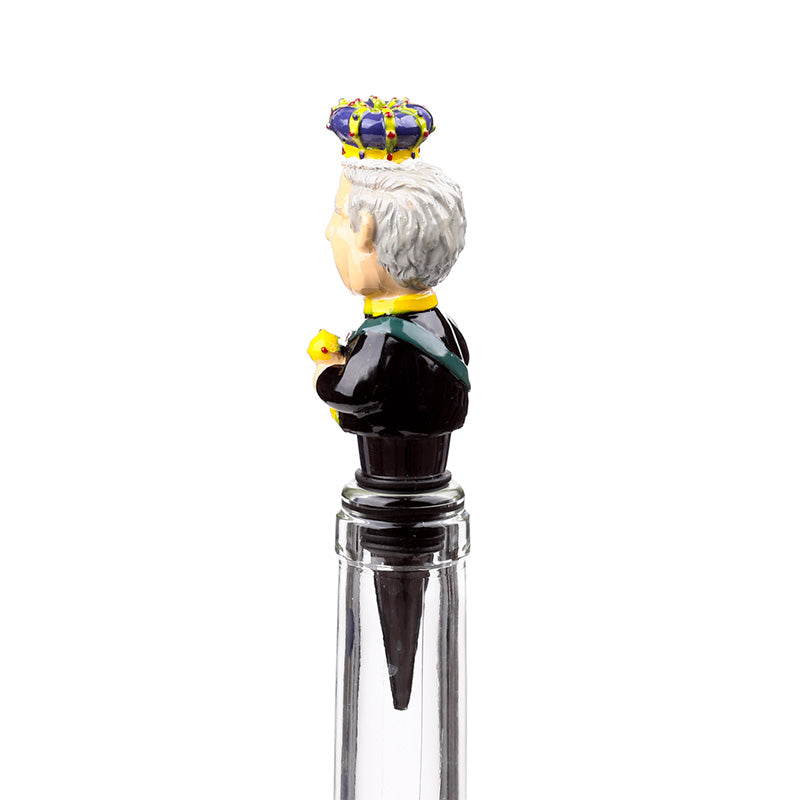 Charming bottle stopper for wine lovers featuring King Charles III