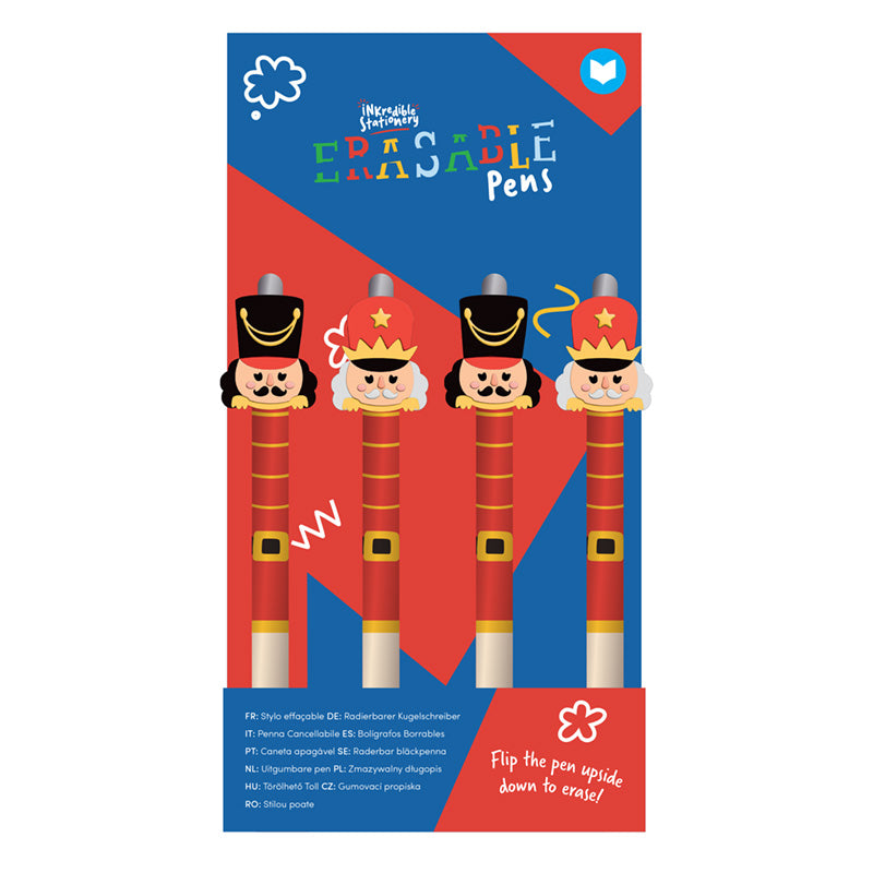 Festive Friends erasable pen with PVC topper