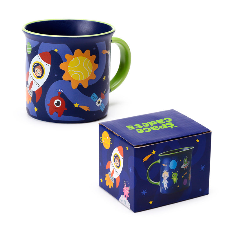 Charming Space Cadet mug for display and enjoyment