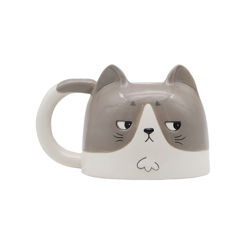 Beans & Co Cats Gatsby Novelty Shaped Ceramic Mug
