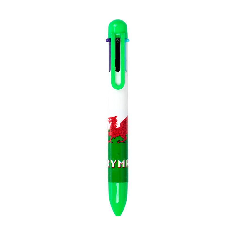 Welsh Dragon Multi-Colour Pen in a gift presentation
