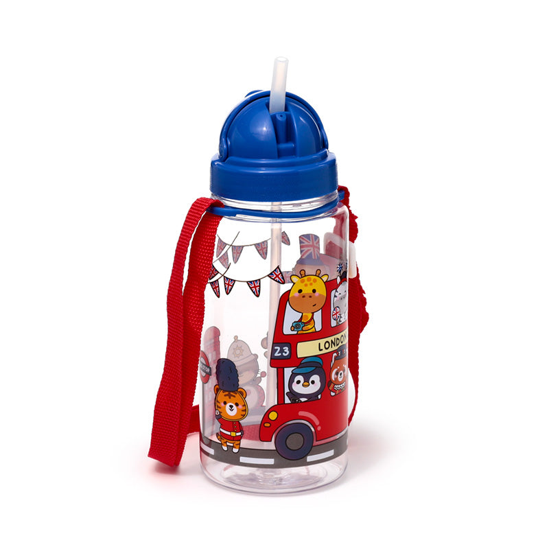 Adoramals London Children's Water Bottle with playful design