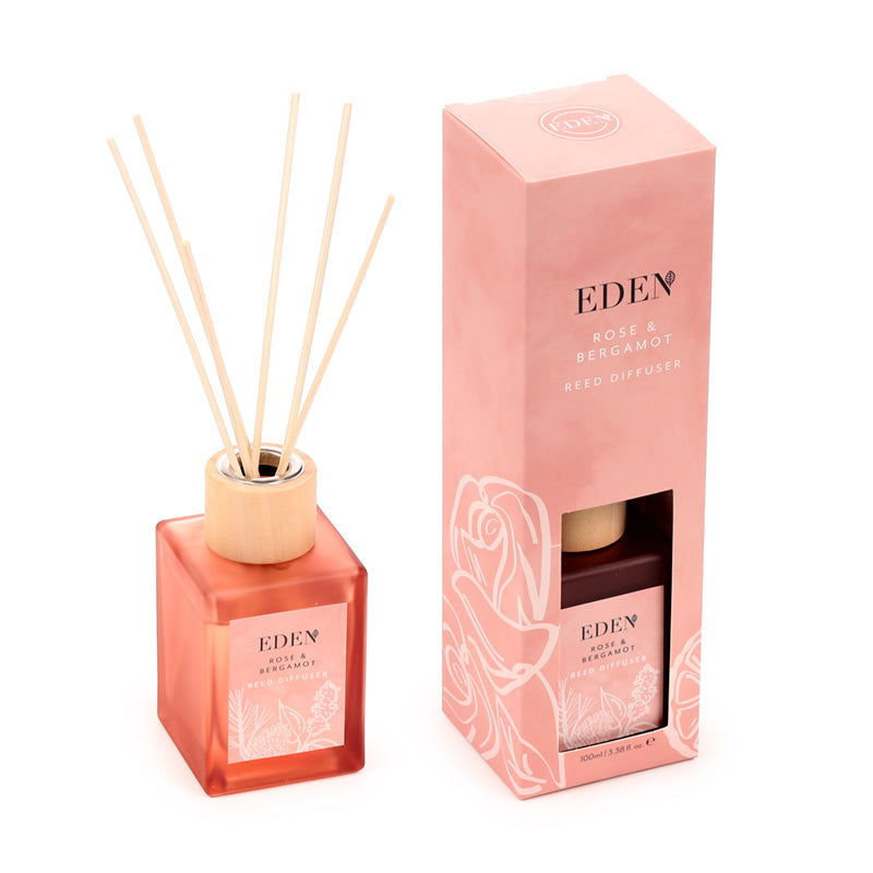 Eden Rose & Bergamot Reed Diffuser in stylish interior
