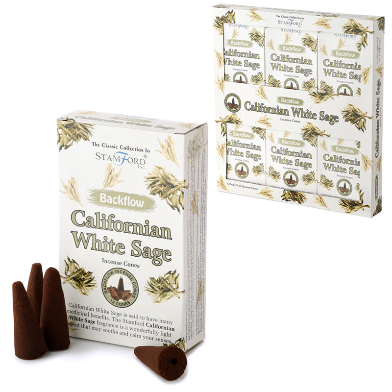 Californian White Sage incense cones for home decor