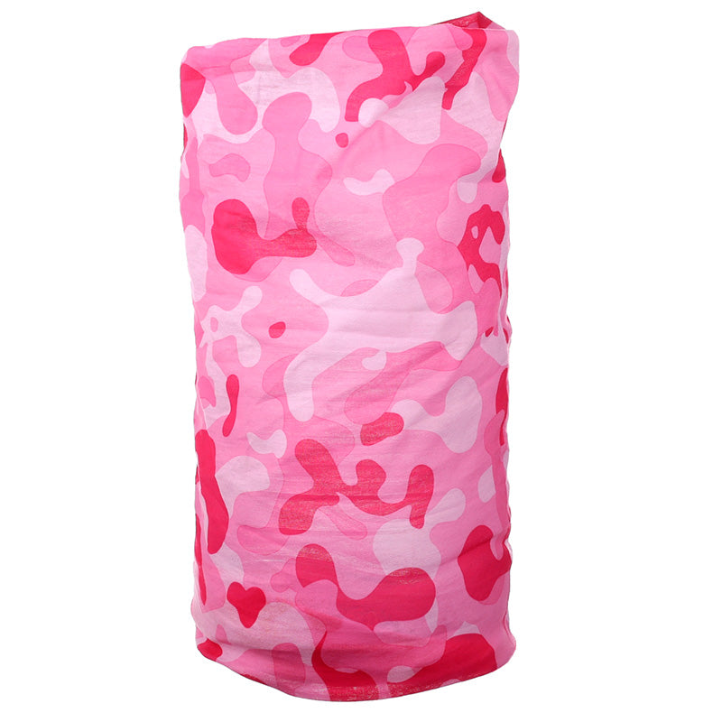 Pink Camouflage Scarf for Outdoor Activities
