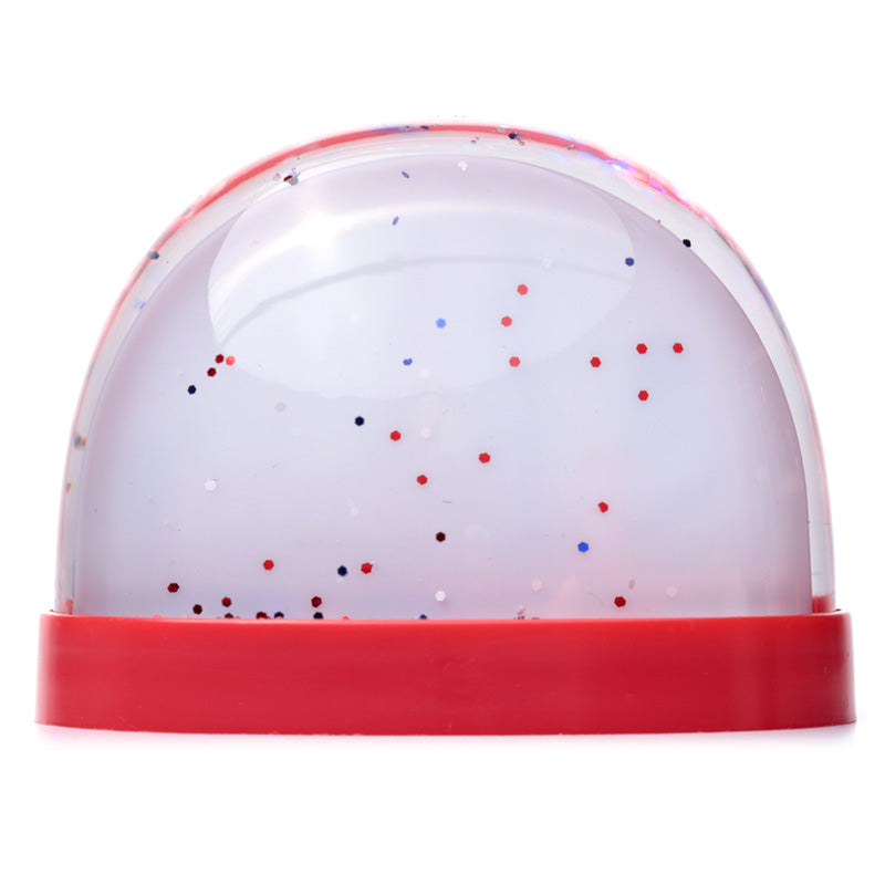 Home decor accent Red Telephone Box snowstorm