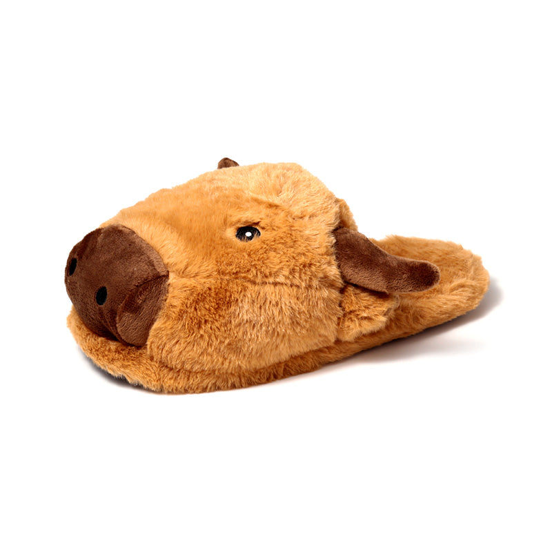 Highland Coo Plush Slippers for animal lovers