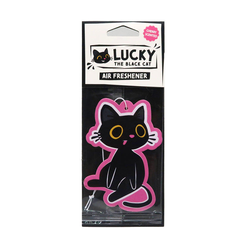 Cherry Scented Lucky the Black Cat Air Freshener