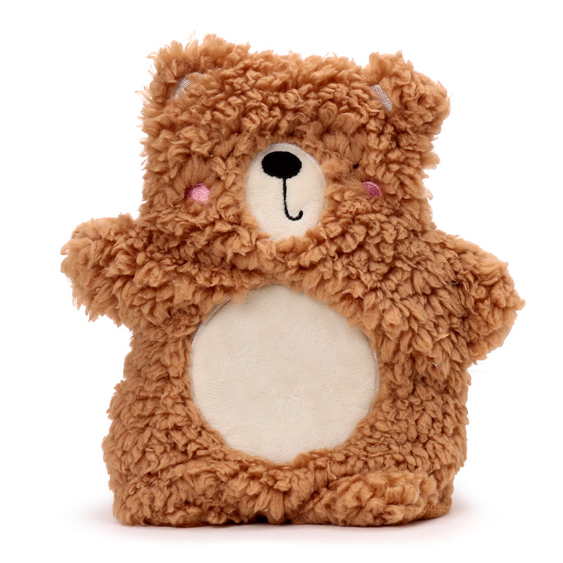 Microwavable teddy bear heat pack for soothing warmth