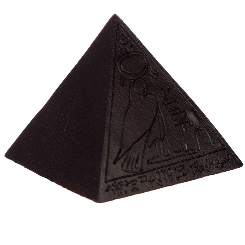 Decorative Black Egyptian Pyramid Ornament in Elegant Setting