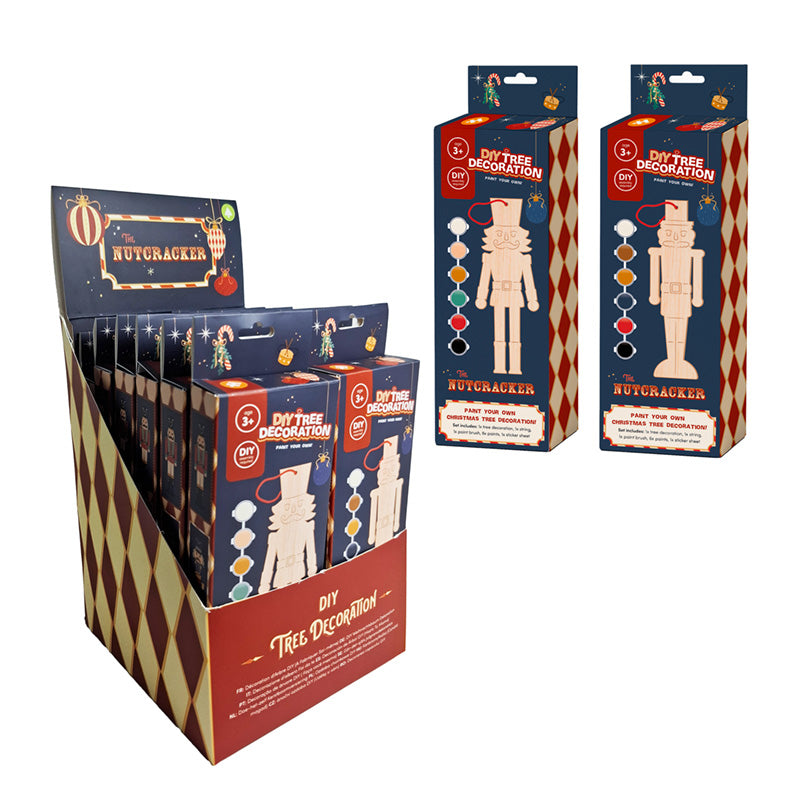 Paint Your Own 2D Wooden Christmas Nutcracker Decoration