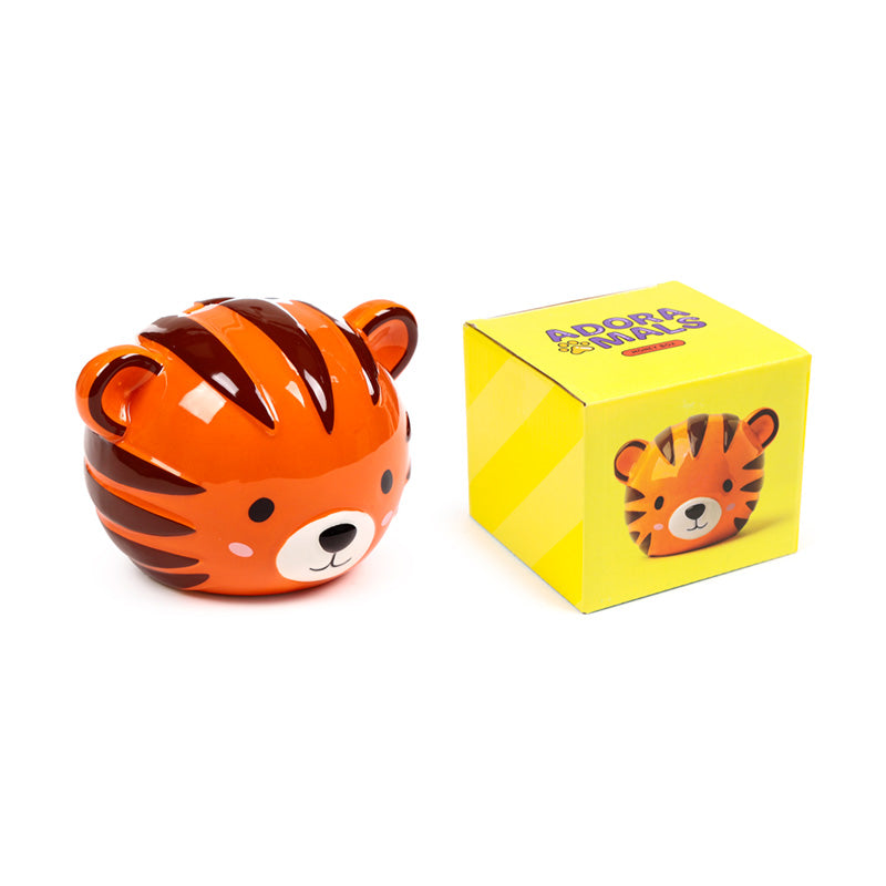 Adoramals Alfie the Tiger Ceramic Money Box - Fun Gift Idea