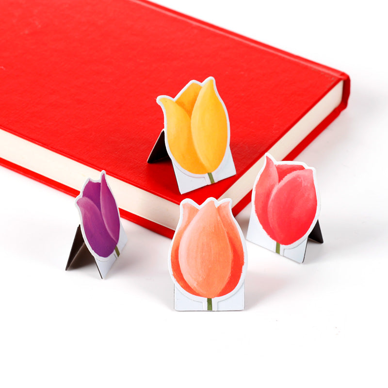 Giftable Tulip Magnetic Bookmark Set