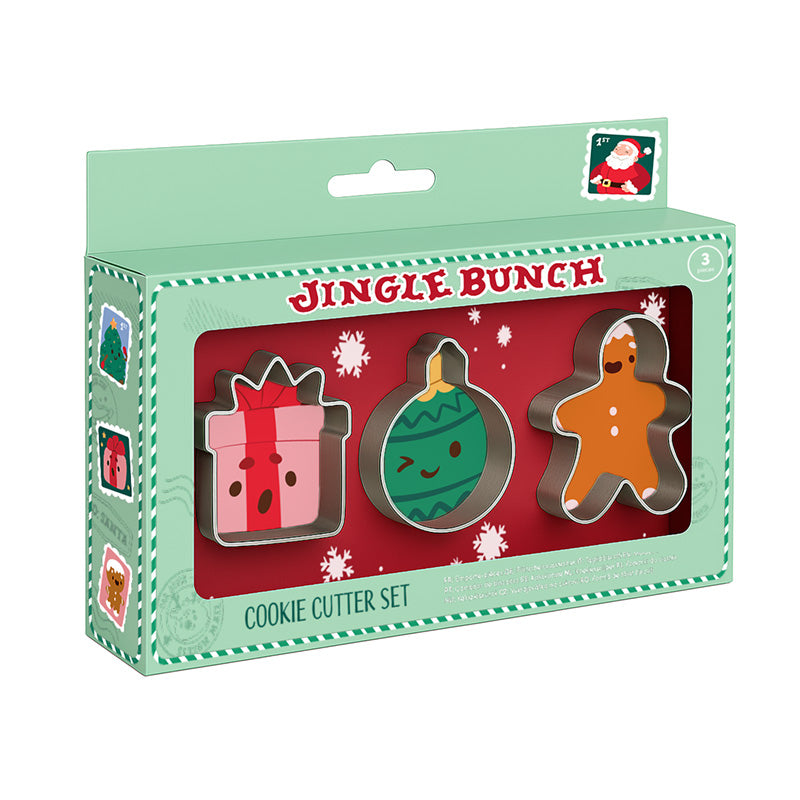 Jingle Bunch Christmas Cookie Cutter Set of 3