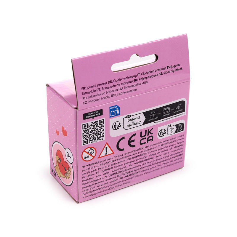 J'Adoramals Heart Fidget Toy collection display