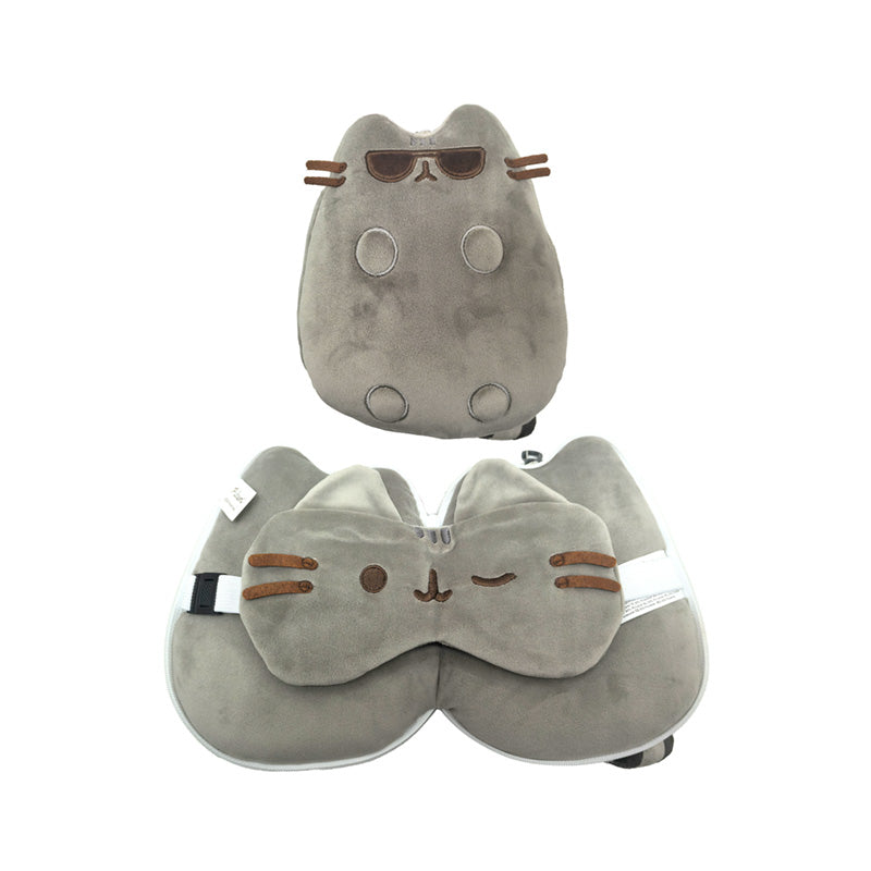 Pusheen the Cat Travel Pillow and Eye Mask Set