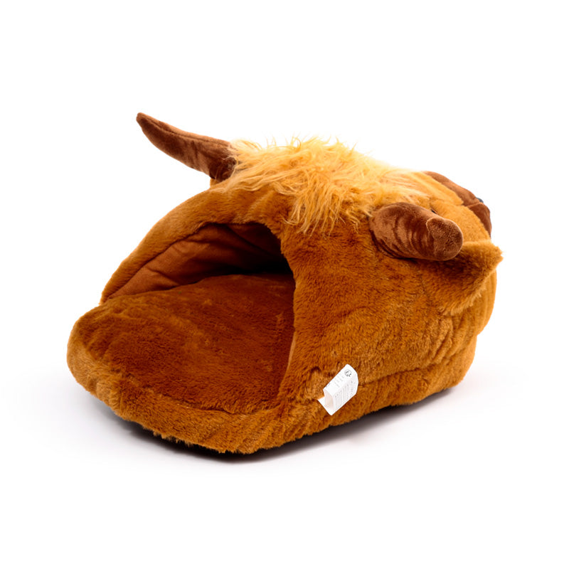 Highland Coo Plush Maxi Slipper Foot Warmer gift presentation