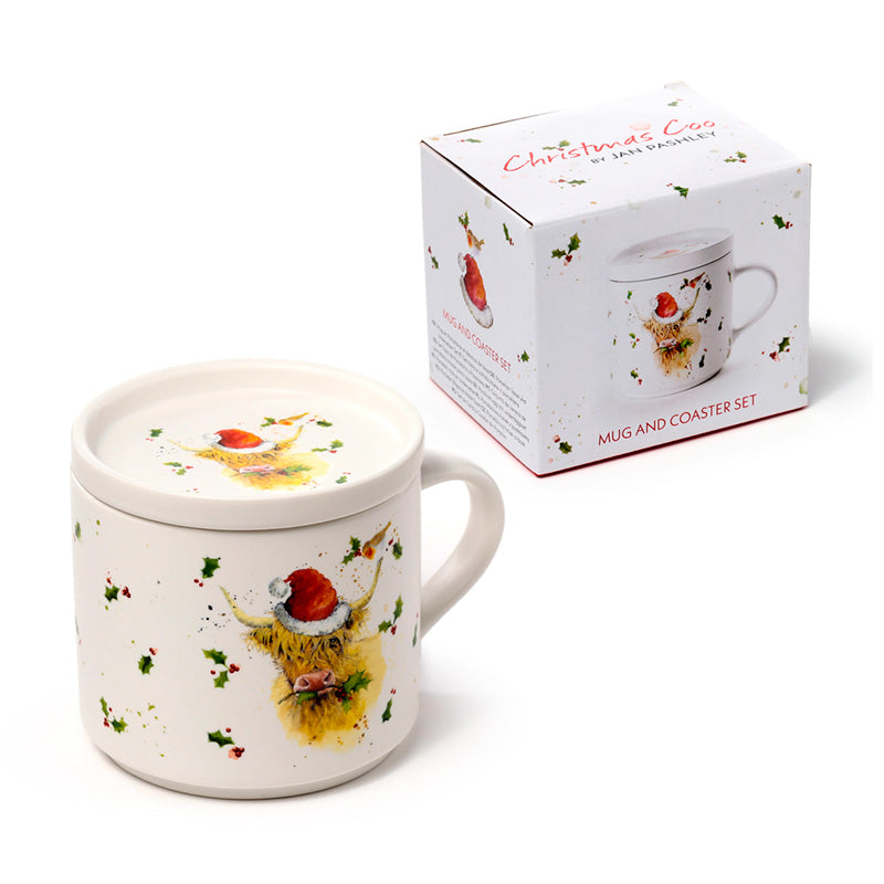 Porcelain mug set for holiday gifting
