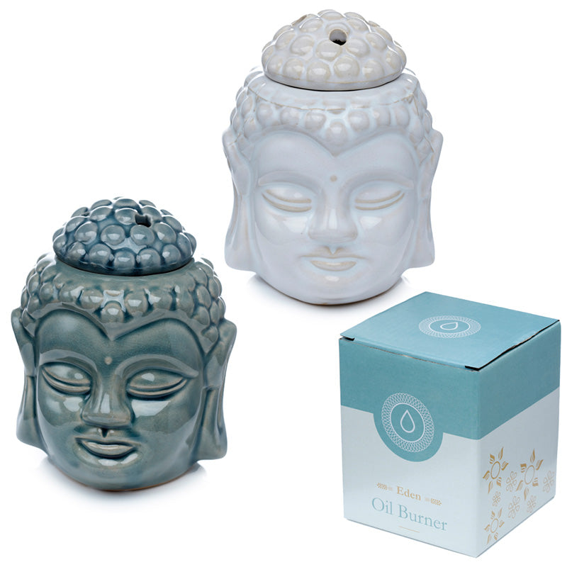 Buddha head oil burner for calming spaces