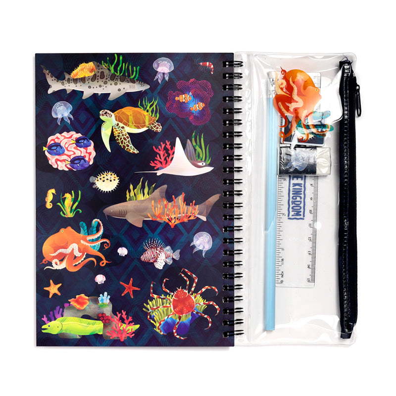 Stylish Marine Kingdom A5 Lined Notebook gift
