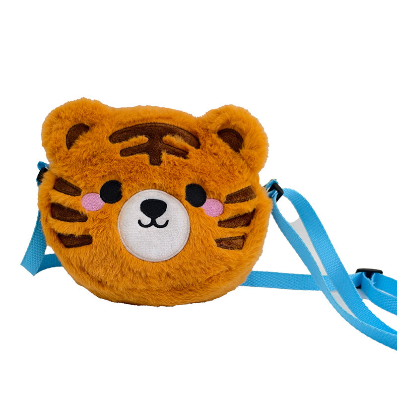 Adoramals Alfie the Tiger Plush Crossbody Bag