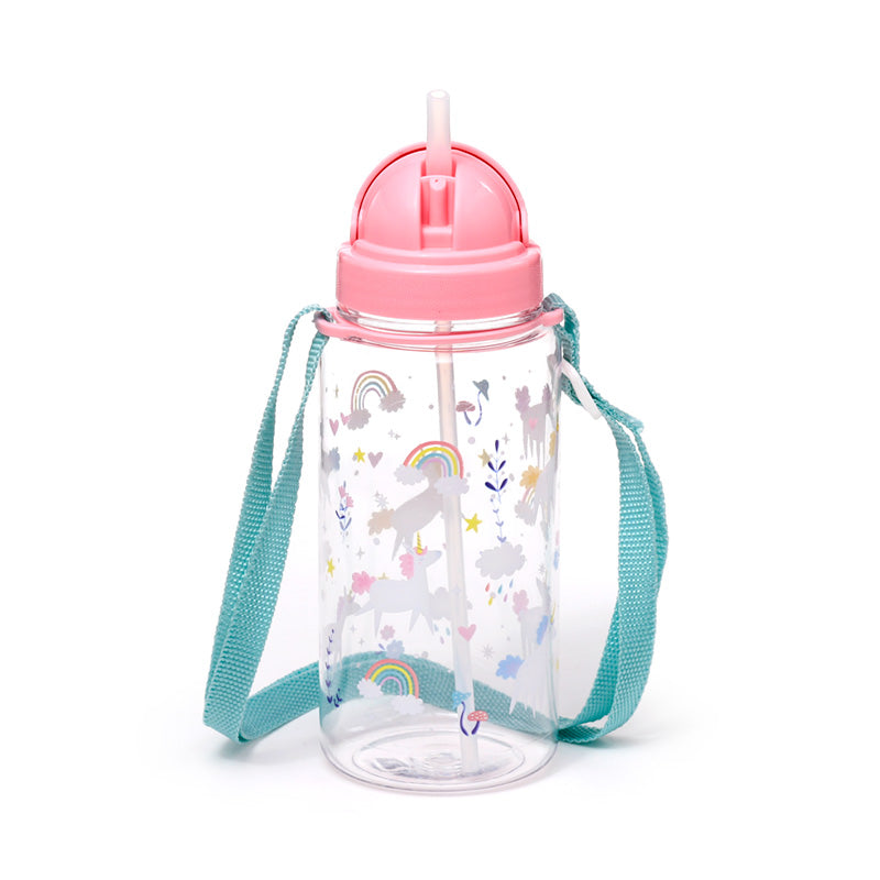 Children's Shatterproof Water Bottle with Unicorn Design