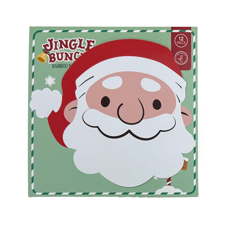 Pack of 12 Christmas Jingle Bunch Santa Napkins