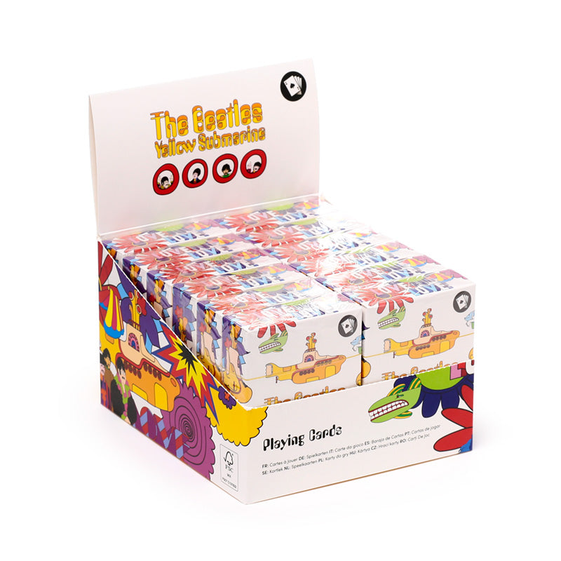 The Beatles Yellow Submarine playing cards in a decorative box