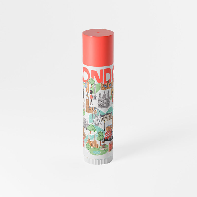 London Souvenir Stick Lip Balm with strawberry flavour
