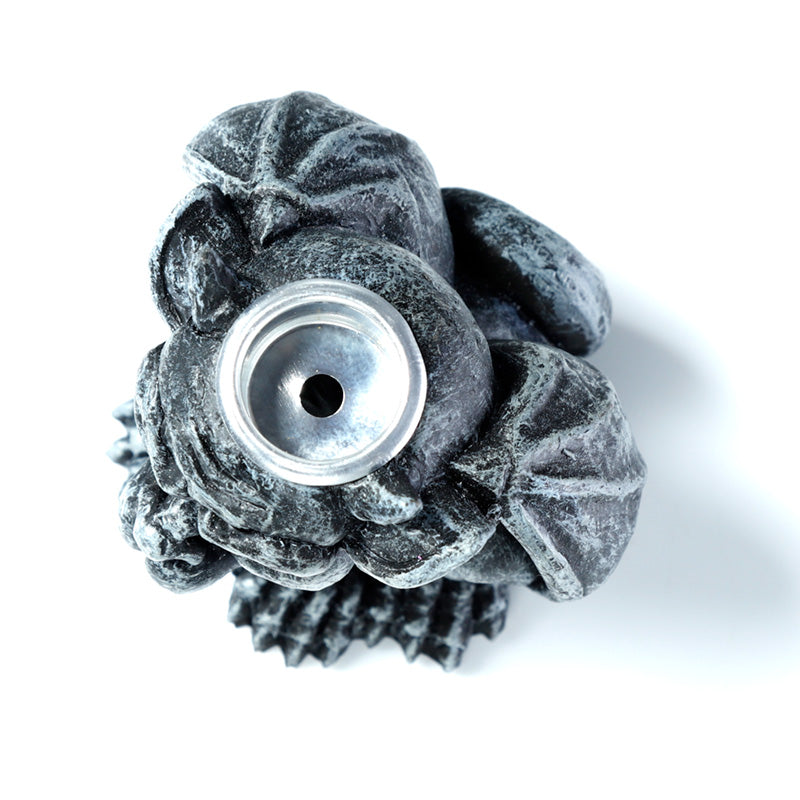 Gargoyle incense burner with backflow cone