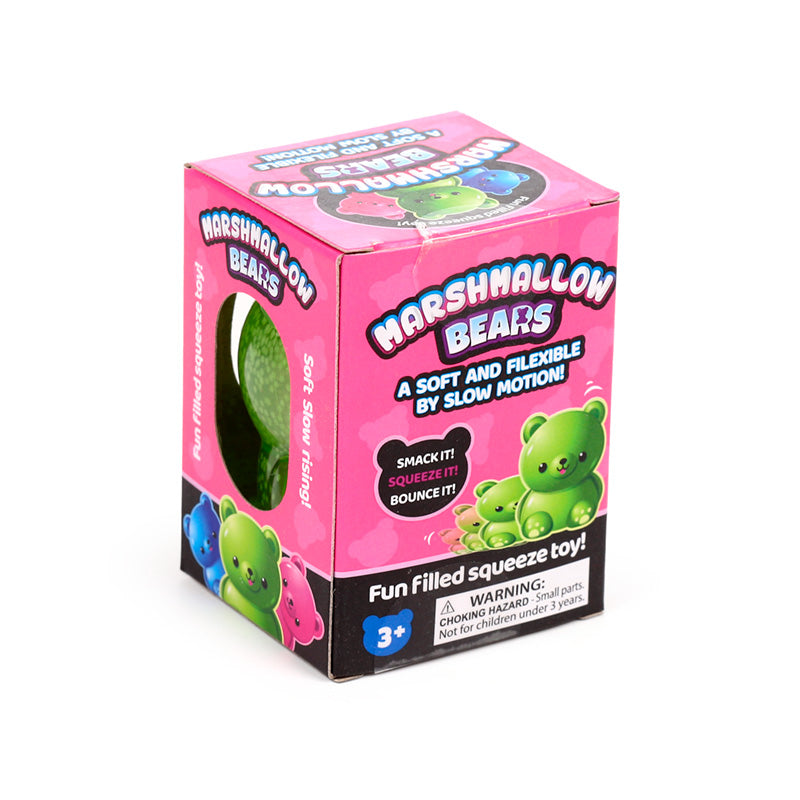 Maltose Glow in the Dark Bear Stress Toy surrounded by decorative items