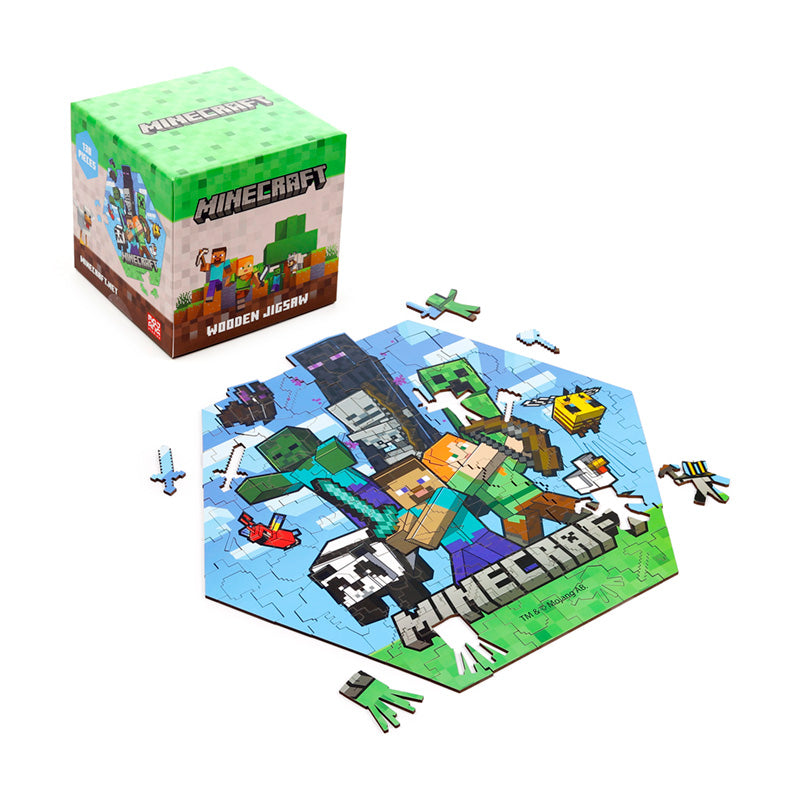 Assorted styles of Minecraft jigsaw puzzle available