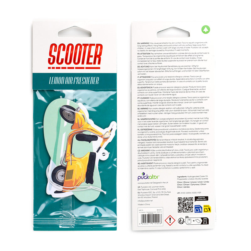 Lemon Scented Scooter Air Freshener as a gift option