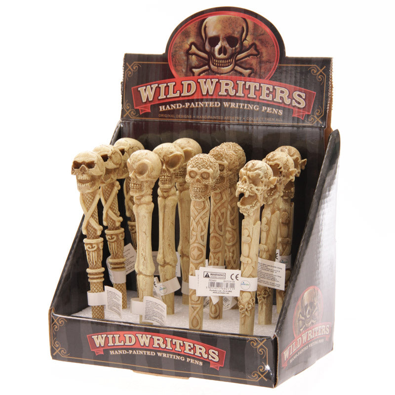 Gothic Skull Pen in a stylish setting