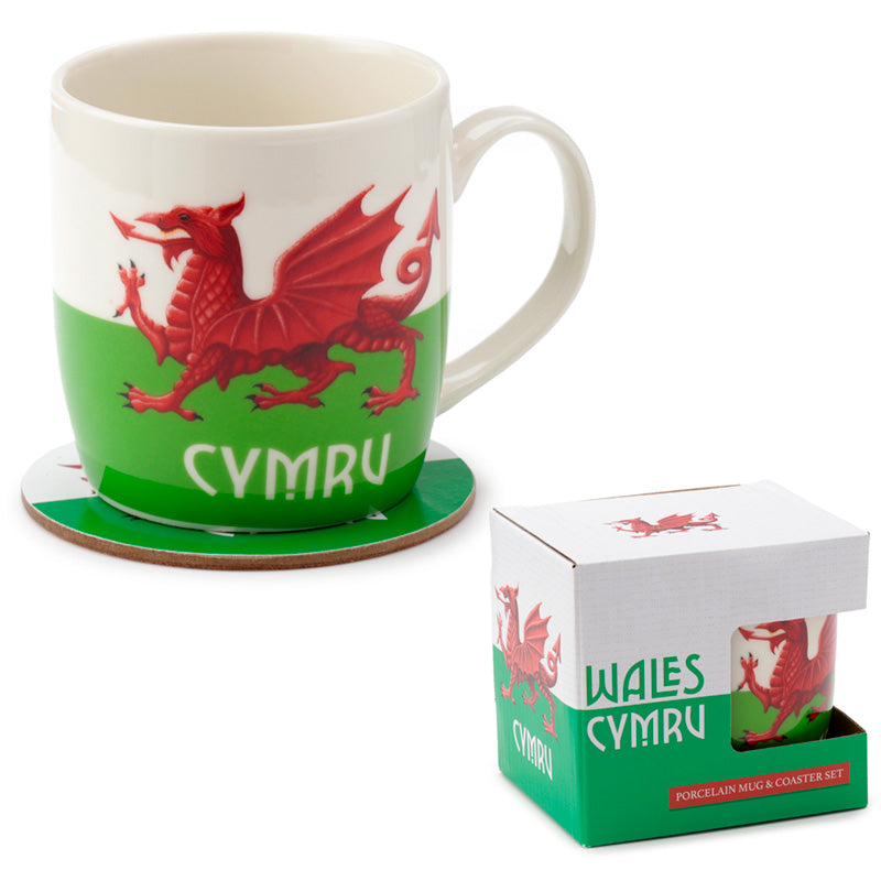 Matching coaster for the Welsh Dragon Mug
