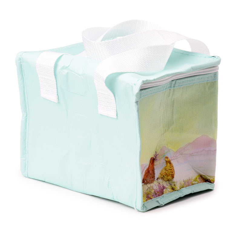 Highland Coo Cow RPET Cool Bag in outdoor setting