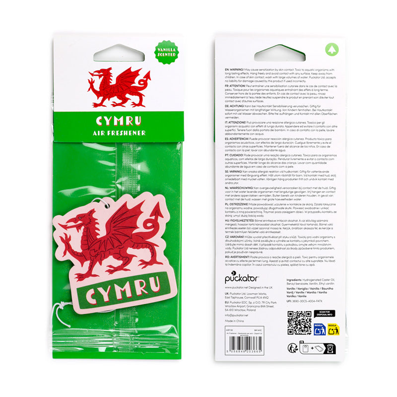 Collectible Vanilla Scented Welsh Dragon Air Freshener