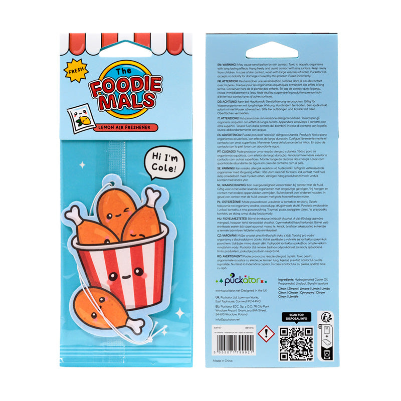 Lemon Scented Air Freshener with vibrant packaging