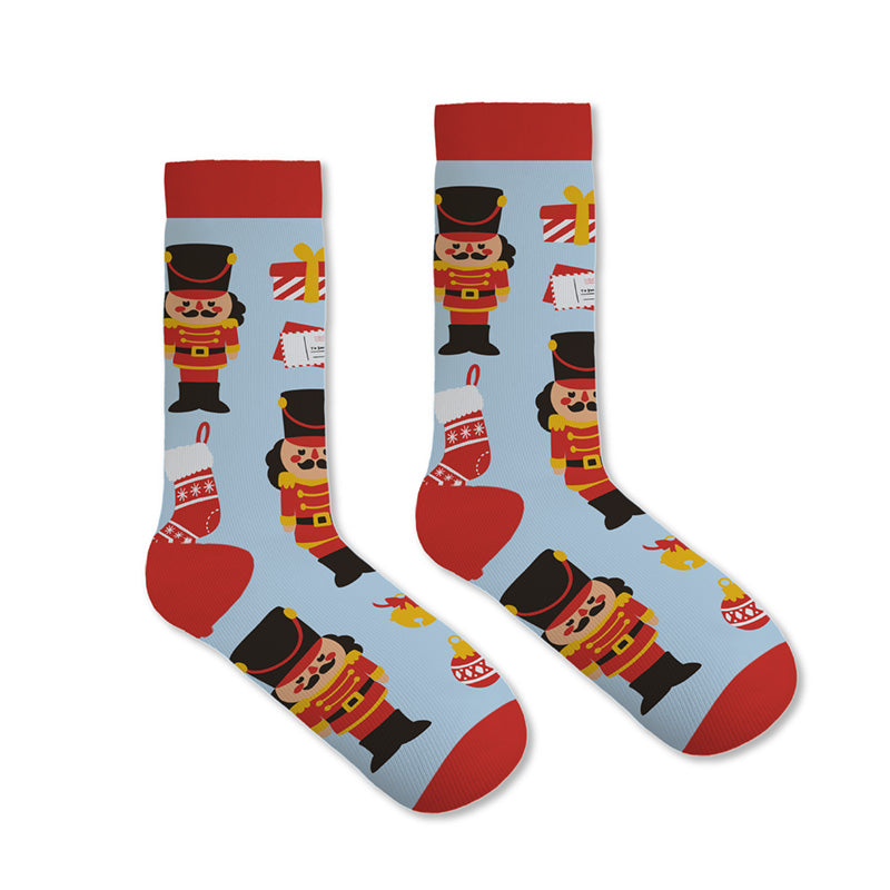 Compressed Magic Socks featuring Christmas Nutcracker design